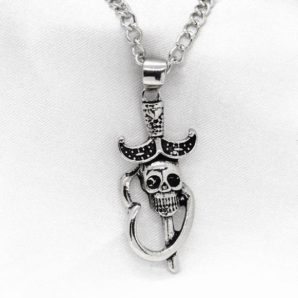 Skull Dagger Necklace - Picture 1 of 4